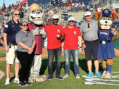 7 17 CEO and Mayor at game