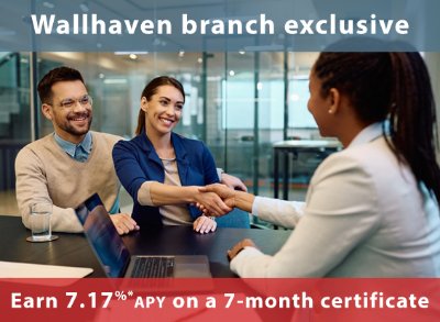 Picture of a couple talking to a manager