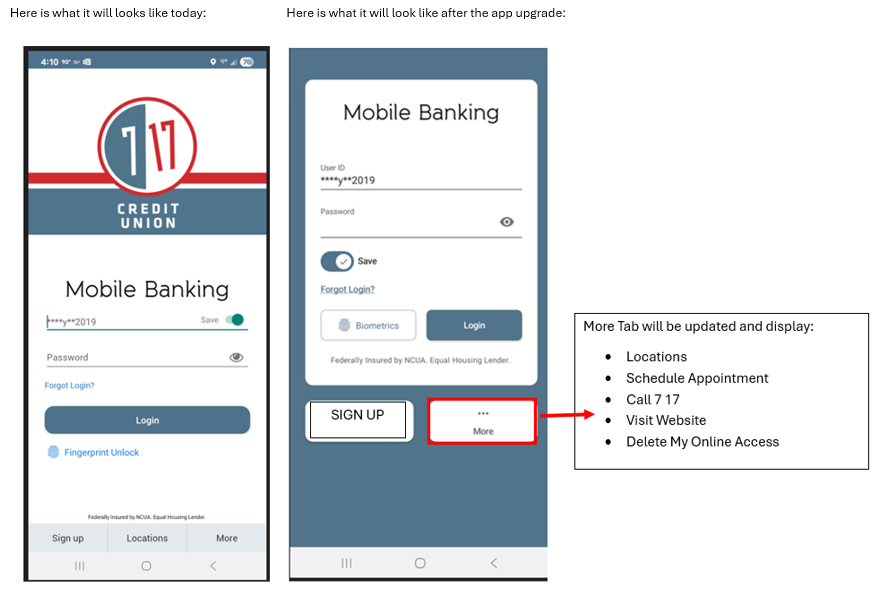 Screens - Mobile App